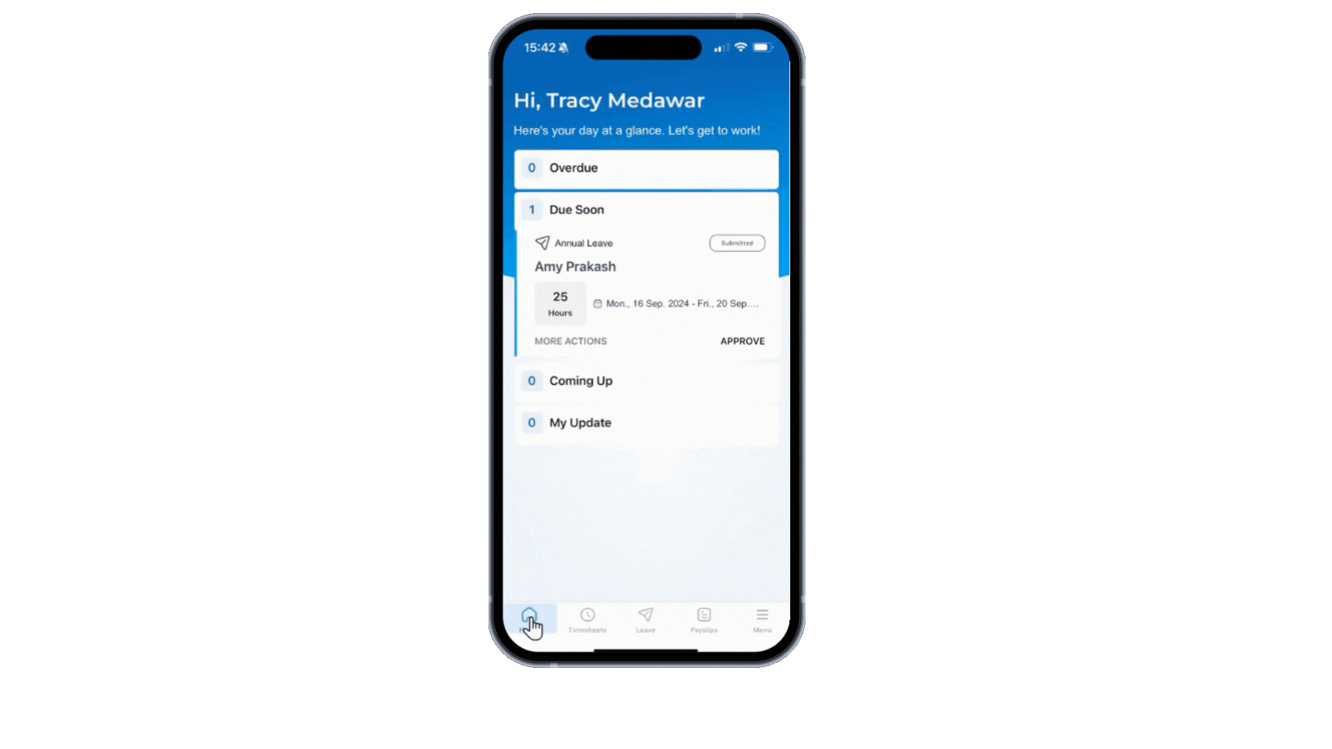 Affinity Mobile App Interface